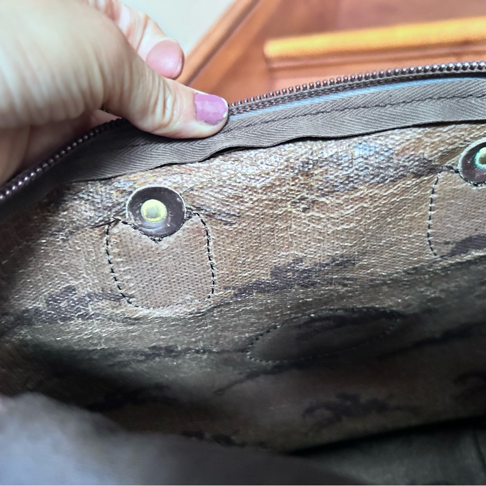 RARE! Vintage Longchamp Brown Top handle bag. - Picture 9 of 10